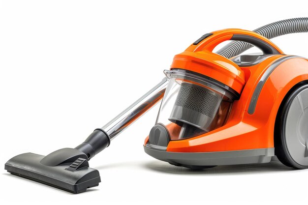 Photo vacuum cleaner isolated on white background with empty blank space for text copy space or mockup design high detail 8k ar 32 v 6 job id a62c867e722b401a894a0beaa9450f32