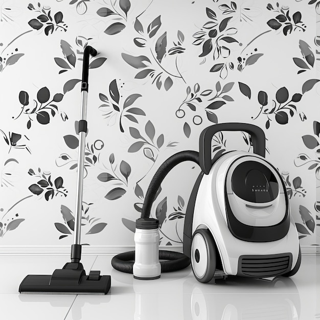 Photo a vacuum cleaner sits next to a vacuum cleaner