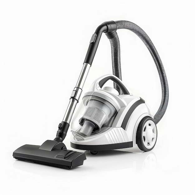 Photo vacuum cleaner on white background