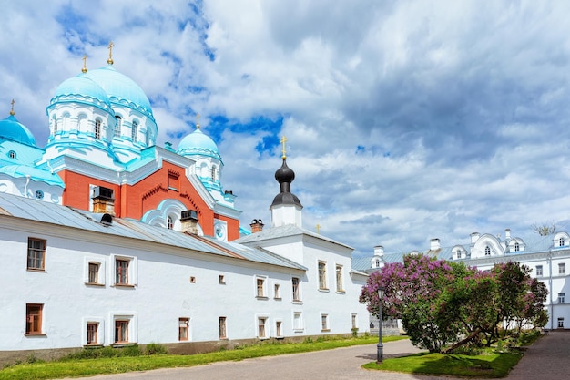 Valaam Monastery of Karelia in Russia. It is situated on an island on Lagoda Lake