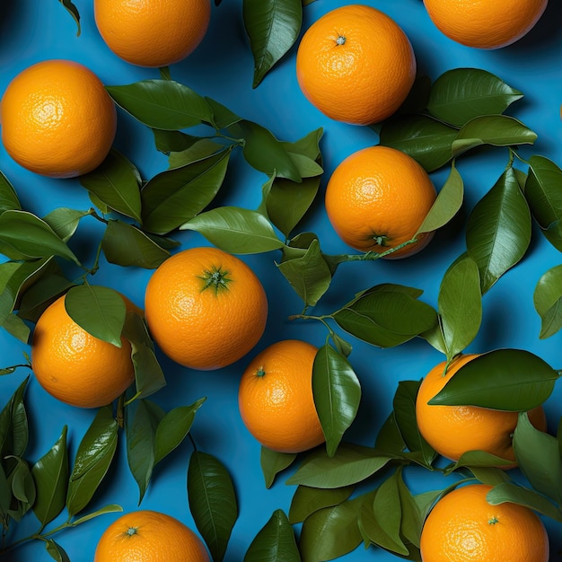 Valencia Oranges as seamless tiles