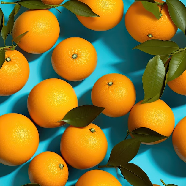 Valencia Oranges as seamless tiles