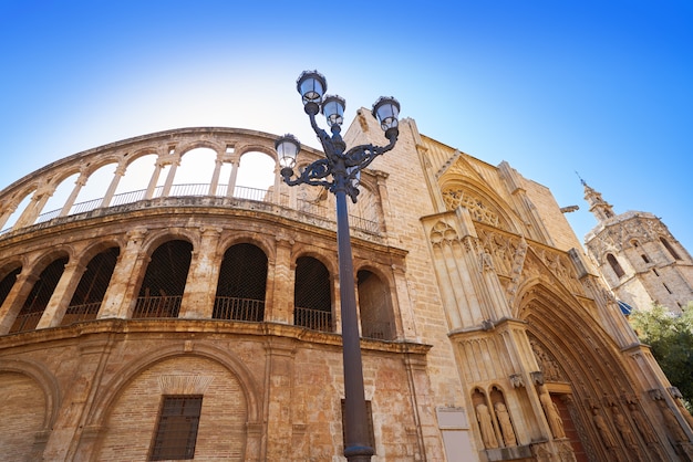 Valencia Plaza de la Virgen square Spain