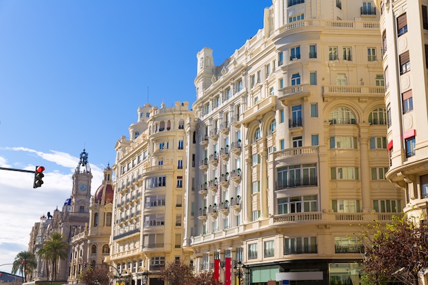 Valencia plaza del Ayuntamiento city town hall square Spain