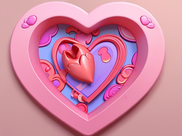 Photo valentine art 3d