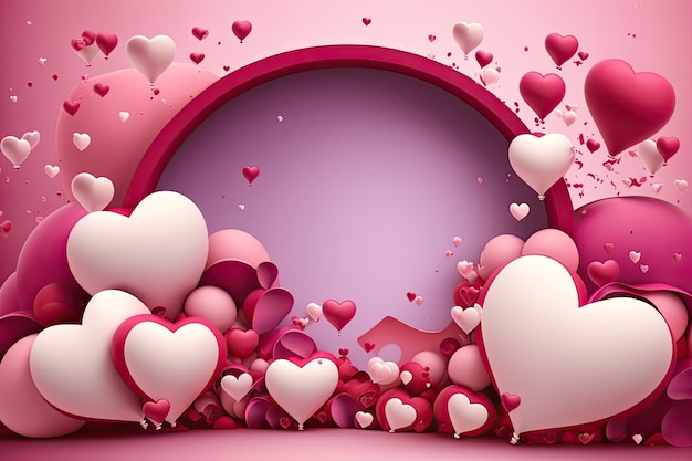 Valentine Background with Copy Space for Text