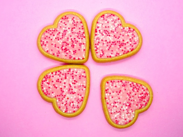 Valentine cookies, heart shape for celebrate