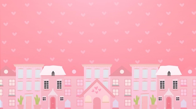 Valentine day Background February 14 Vector illustrations of love for postcard card space f