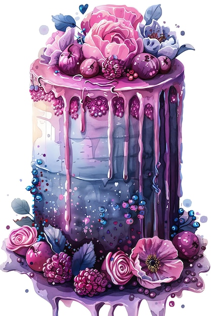 Valentine Day Drip Cake vintage style junk journal