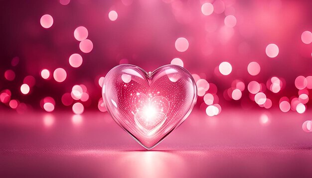 Valentine lights background defocused background