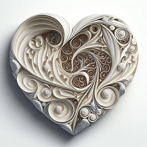 Valentine's Day Heart - A Love-Filled Illustration and Decoration, AI generative