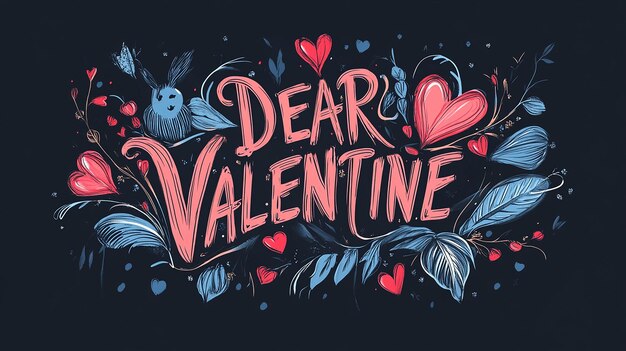 Valentine Typography Vector