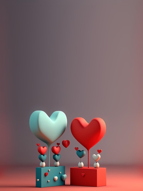 Valentines 3D Background