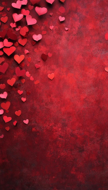 Photo valentines day background image with romantic elements