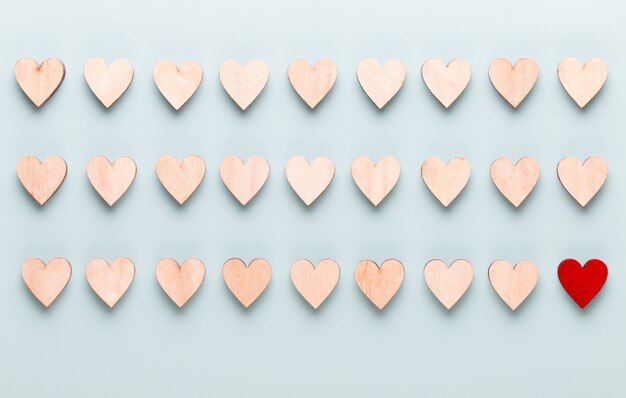 Photo valentines day background pastel  hearts