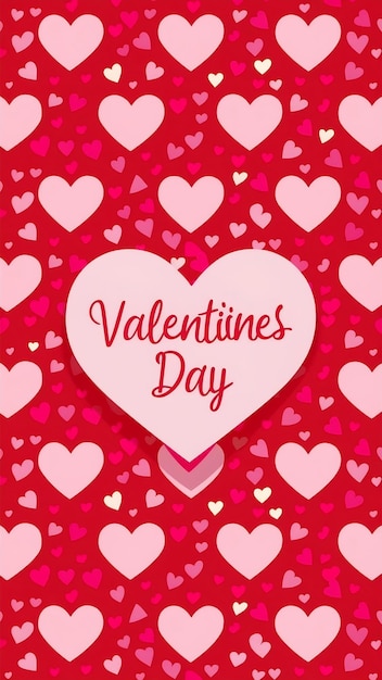 Valentines day background with a pink hearts design