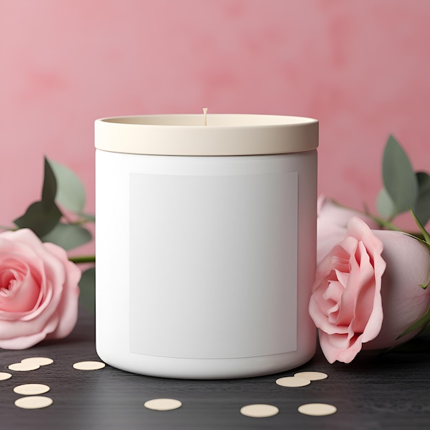 Valentines Day Candle Mockup Valentines Day Candle Candle Mockup Candle Mockup bundle