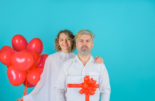 Valentines day lovely valentines day couple cupid angel with paper heart and balloons cupid in