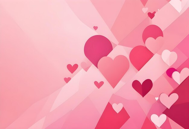 Valentines day pink heart background