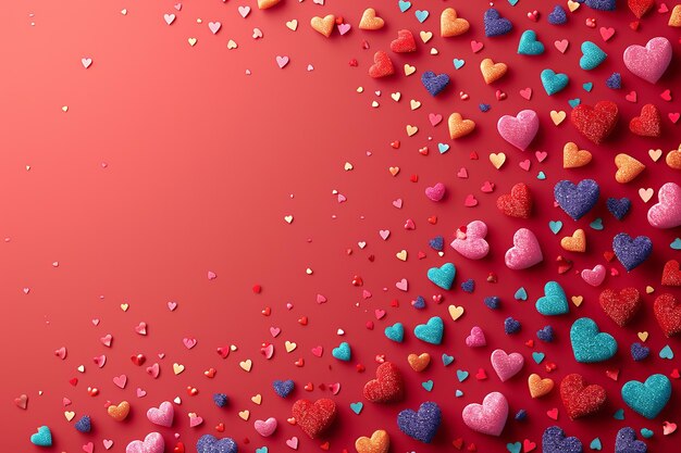 Valentines Day sale template colorful banner design Generative Ai