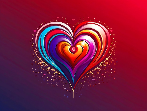 a valentines day special effect with light colour background for tshirt design