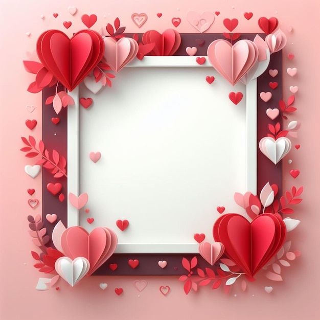 Valentines frame Valentines day