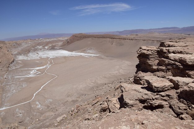 Valle de la Luna or Valley of the Moon in Atacama Desert of Northern Chile near by San Pedro de atacama