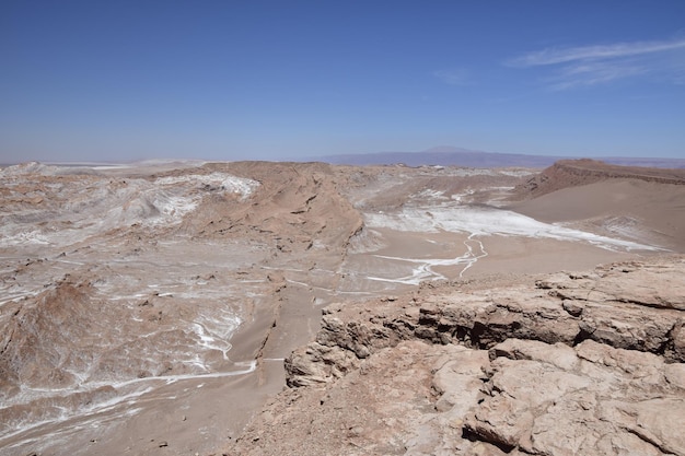 Valle de la Luna or Valley of the Moon in Atacama Desert of Northern Chile near by San Pedro de atacama