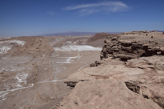 Valle de la Luna or Valley of the Moon in Atacama Desert of Northern Chile near by San Pedro de atacama