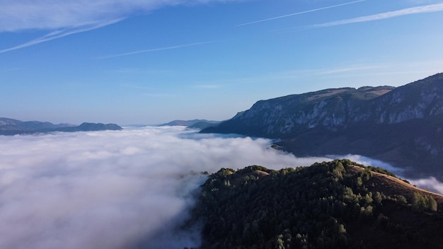 Valley Flooded with Clouds