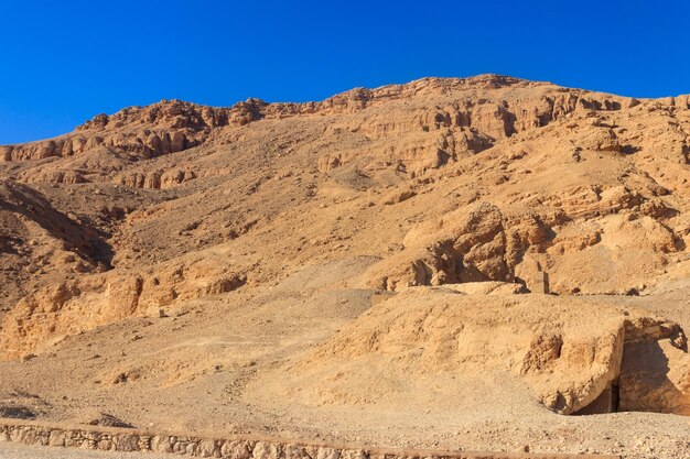 Valley of kings on West Bank of Nile river in Luxor Egypt