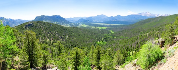 Valley landscape in usa.