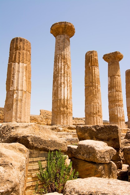 Valley of Temples Agrigento Sicily in Italy