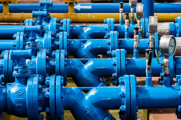 Valves at gas plant