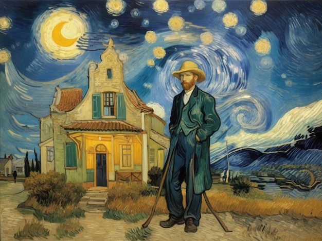 van gogh painting drawing