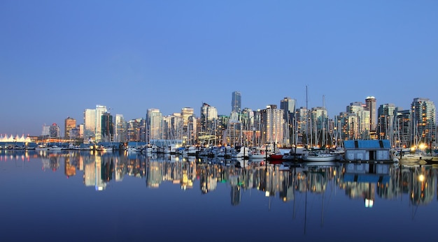 Vancouver downtown night