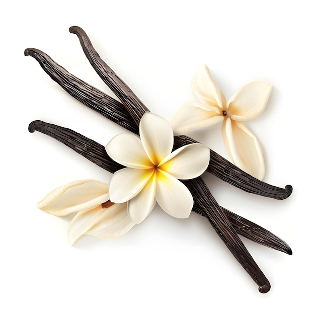 Vanilla Beans and Frangipani Flowers Arrangement