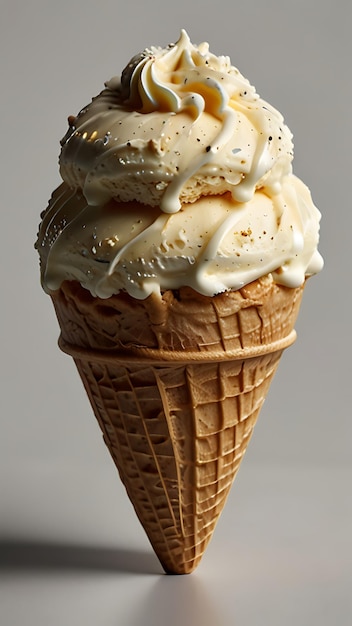 vanilla cone ice cream