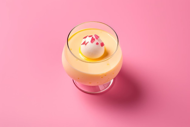 Vanilla pudding Cream snack dessert Generate Ai