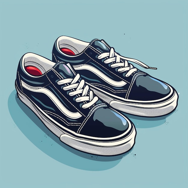 vans shoes vector logo isolated on background