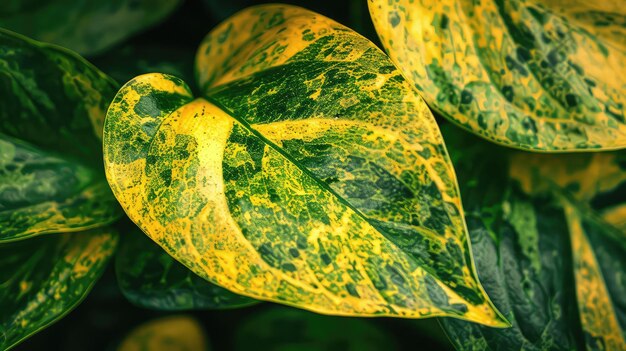 variegated golden pothos