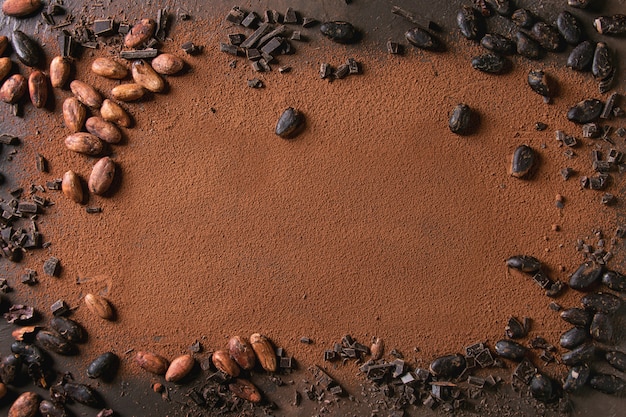 Variety of cocoa beans