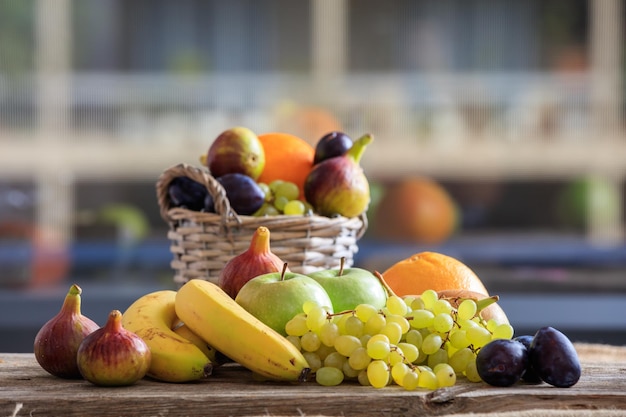 Variety of fresh fruits