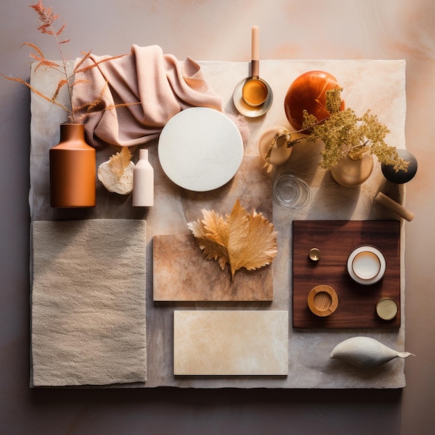 A Variety of Items Arranged on a Table