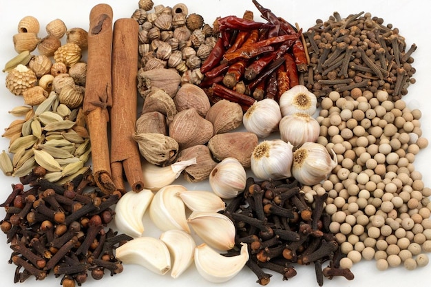 A variety of natural delicious cooking spices