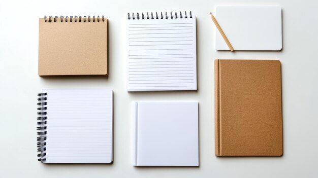 Photo variety of notepad designs and sizes for creative brainstorming and organizational needs