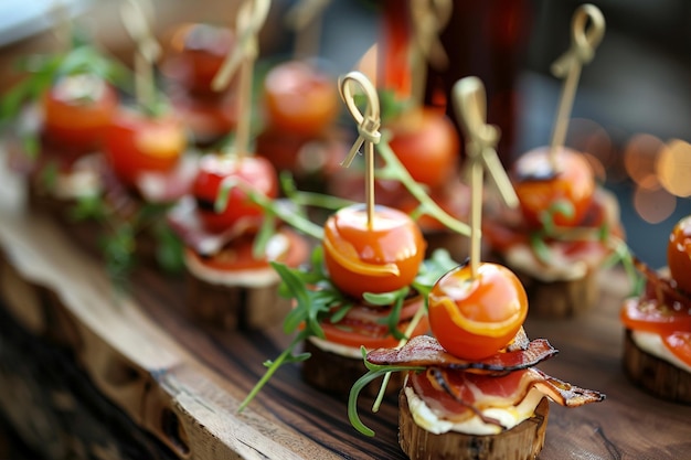 Variety Small Gourmet Canapes