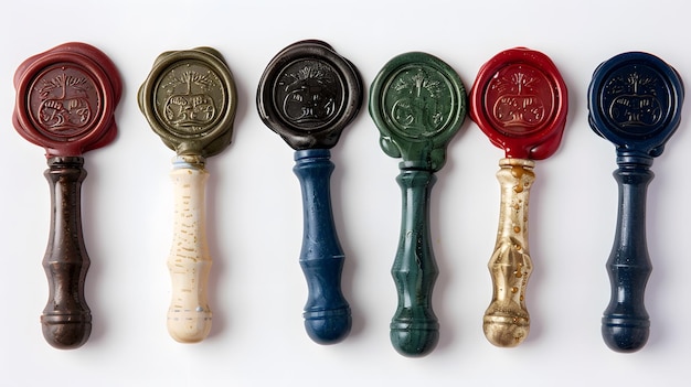 Photo variety of wax seals classic and elegant embossed designs