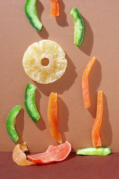 Various candied dried fruits