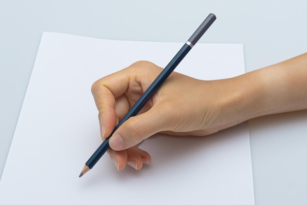 Various colored pencils on a white background